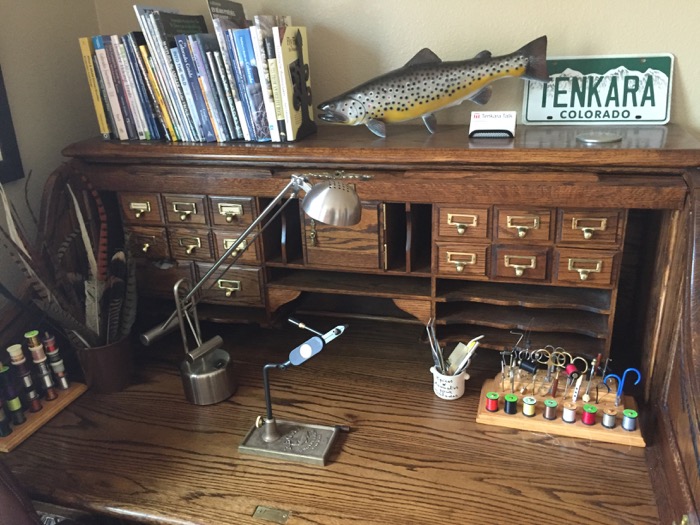 A Tour Of My New Fly Tying Desk Tenkara Talk