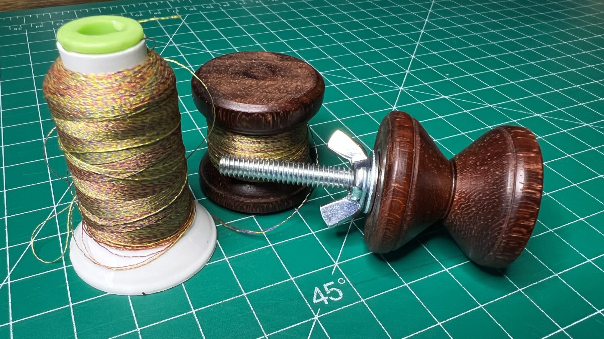 how to rewind embroidery thread to fit fly tying bobbin holders